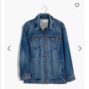 Madewell oversized denim jacket XS
